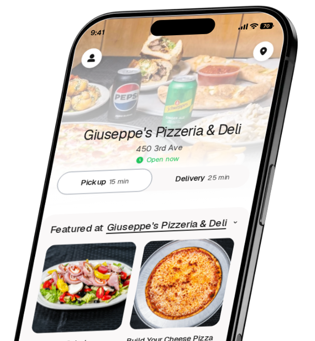 Giuseppe's Pizzeria & Deli app preview